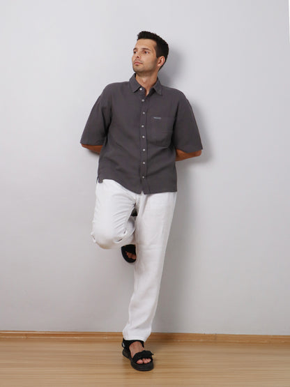 Keten Pantolon – Beyaz