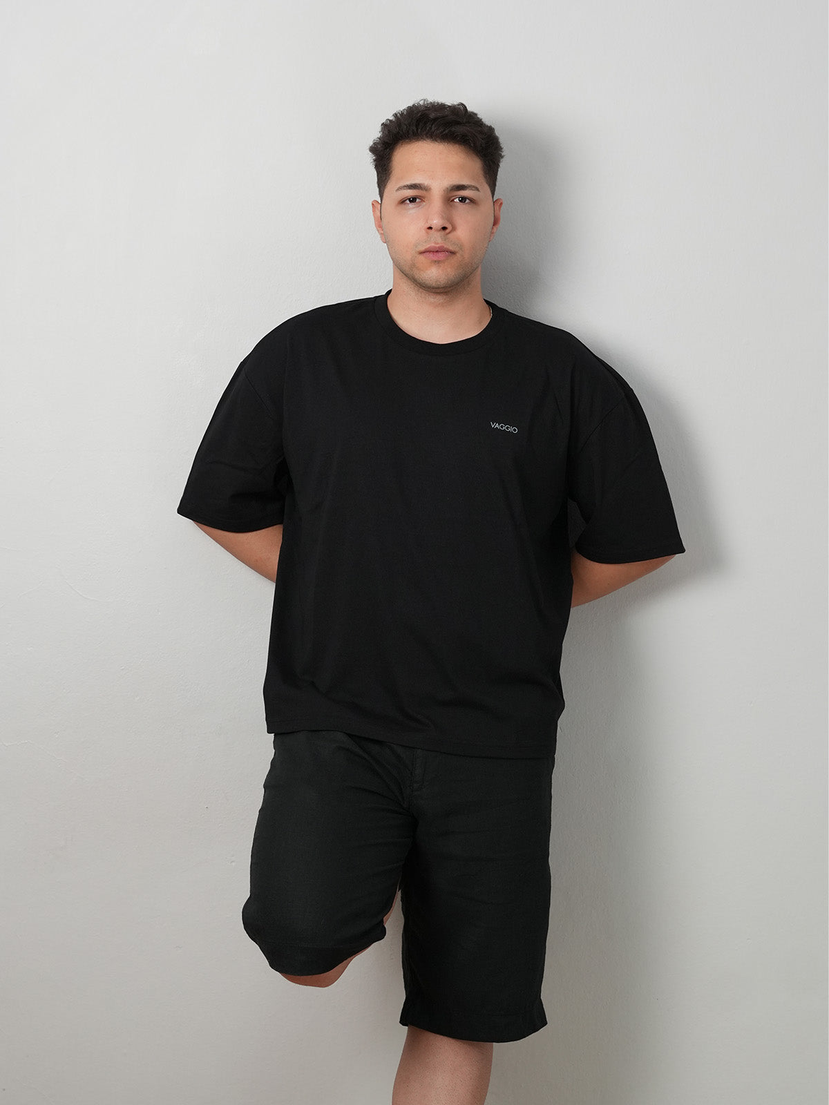Cavero Boxy T-Shirt - Siyah
