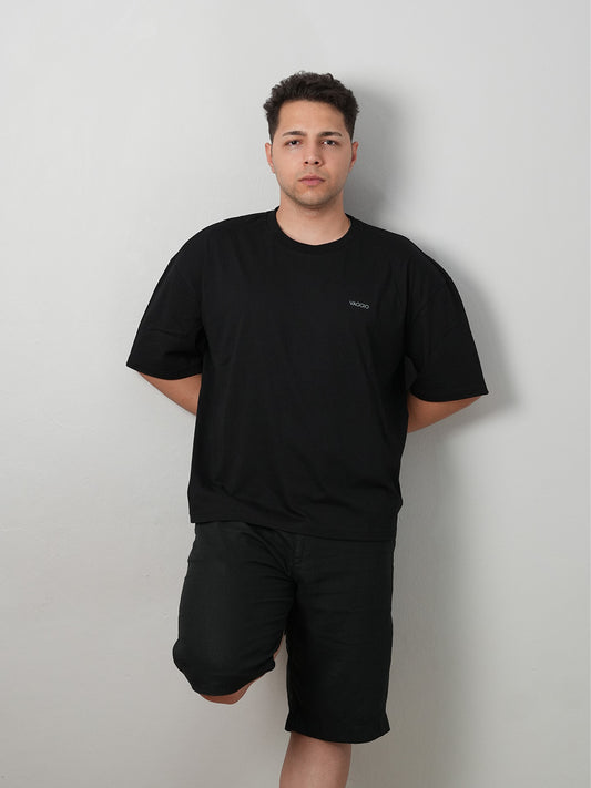 Cavero Boxy T-Shirt - Siyah