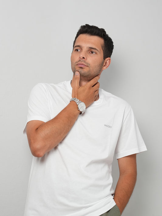 Balen Regular Fit Basic T-Shirt - Beyaz